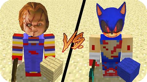 Casa De Chucky Vs Casa De Sonic Exe Minecraft Bebe Aenh Youtube