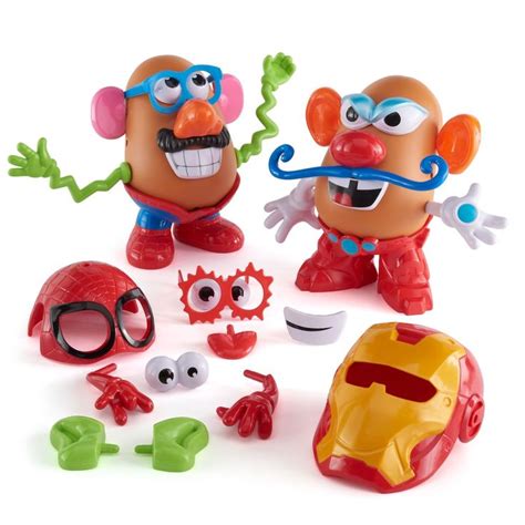 Mr Potato Head Marvel Spider Man Vs Iron Man Set By Playskool Man