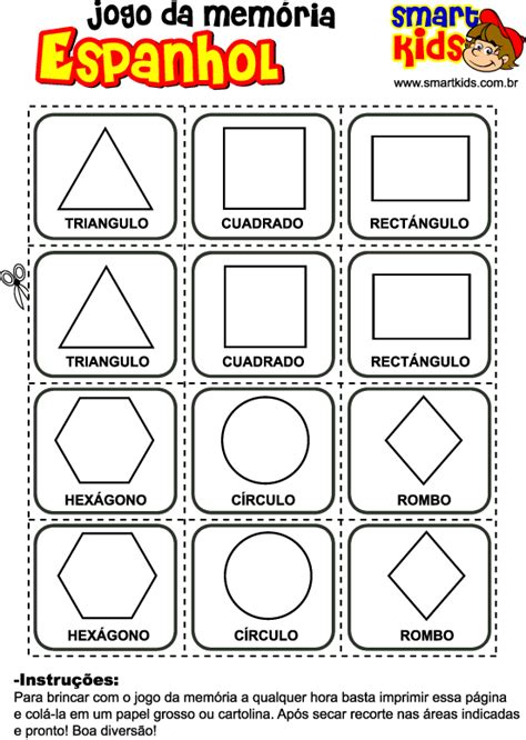 Jogo Da Mem Ria Formas Geom Tricas Para Imprimir E Brincar Descubra O