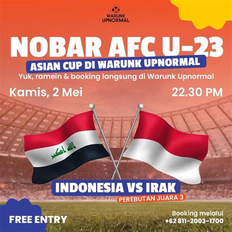 10 Lokasi Nobar Timnas Indonesia Vs Irak Di Jakarta