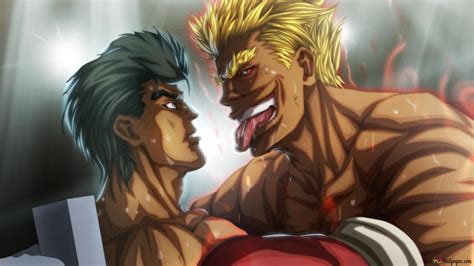 Hajime No Ippo Takamura Mamoru Vs Bryan Hawk 2k Wallpaper Download