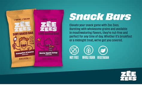 Zee Zees Variety Soft Baked Snack Bars 22 Oz 24 Pack