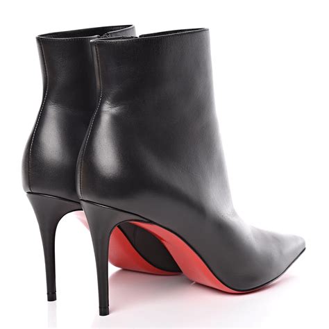 Christian Louboutin Calfskin So Kate Booty Ankle Boots Black