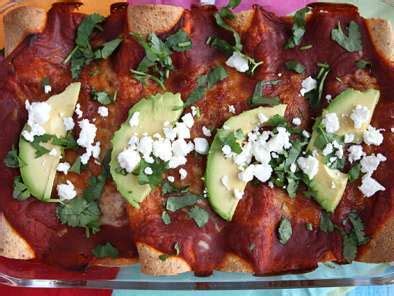 Enchiladas Au Poulet Et Sauce Tomate Piquante Recette Ptitchef