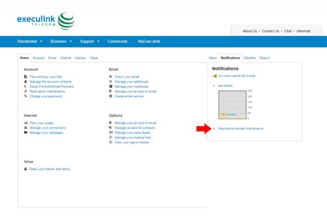 receive execulink service status notifications execulink telecom