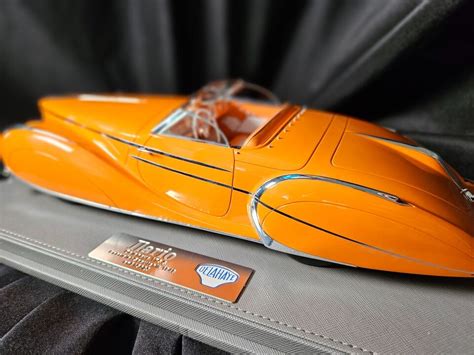 Rare Ilario Delahaye S Cabriolet Saoutchik Orange Scale