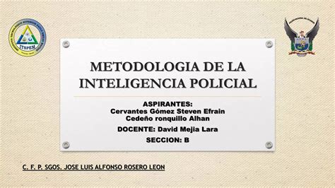 Metodologia De La Inteligencia Policial Ppt