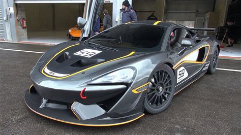 McLaren 570S GT4 - LOUD Start Up, Revs, Accelerations on Track! - YouTube