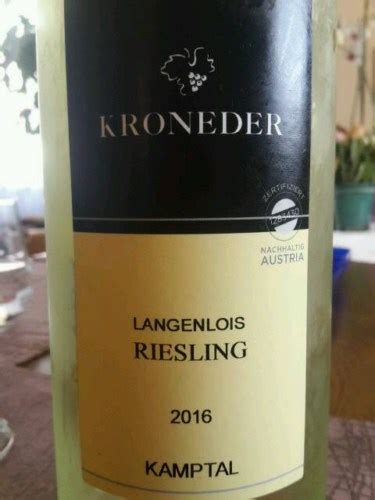 Kroneder Langenlois Riesling Vivino Us