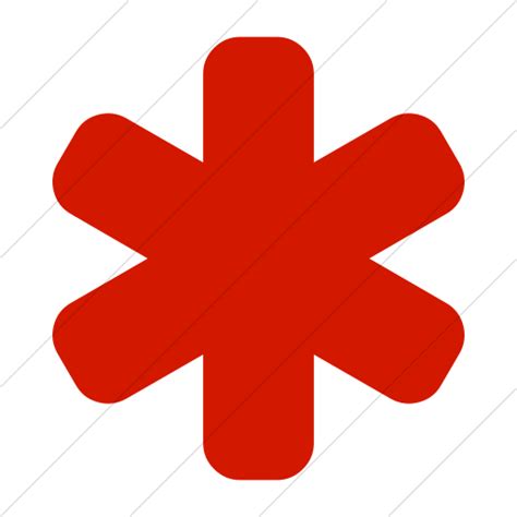 Red Asterisk Icon at GetDrawings | Free download