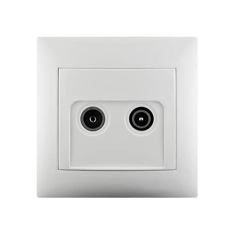 Toma TV Intermedia Monoblock LIKA Color Blanco Leroy Merlin