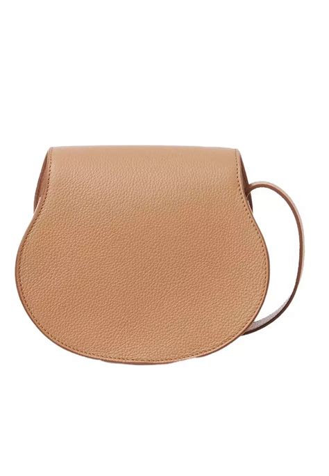 Buy Chlo Chloe Small Marcie Saddle Crossbody Bag In Light Tan Online