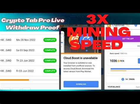 Increase Mining Speed Cryptotab Browser X X Speed Btc Mining Youtube