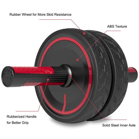 Readaeer Ab Roller Wheel With Knee Pad Abdominal Exercise For Home Gym