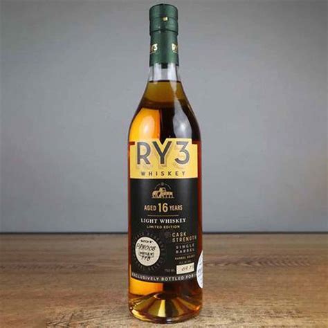 Ry3 16 Year Light Whiskey Cask Strength Reviews Mash Bill Ratings