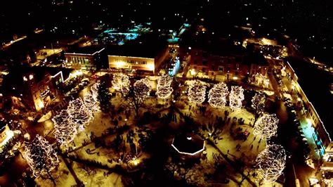 Lighting Of The Woodstock Square Youtube