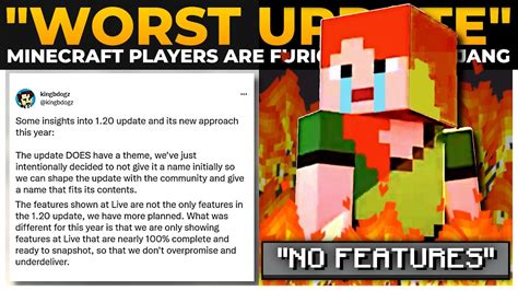 Players Are Furious With Mojang Over This New Update Minecraft