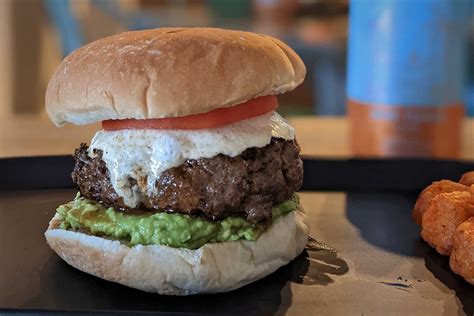 Mozzarella Avocado Tomato Burger • The Candid Cooks