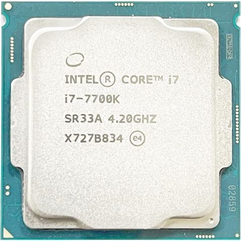 Intel Core I7 7700k I7 7700k 42 Ghz Quad Core Eight Thread