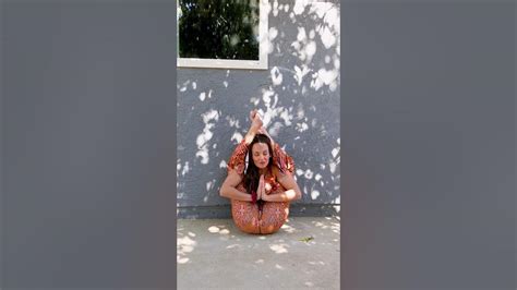 Legs Behind Head Pose Yogainspired Yoga Hipopener Balance Contortion Contortionist