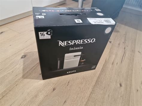 Neue Krups Nespresso Inissia XN 1001 Weiß 1 Tassen Kaffeepadmaschine