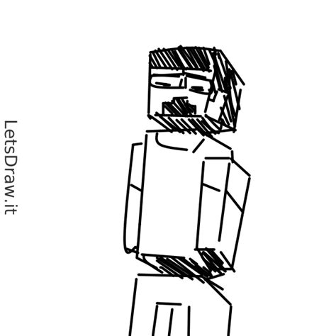 How To Draw Minecraft R9iwbutbp Png Letsdrawit