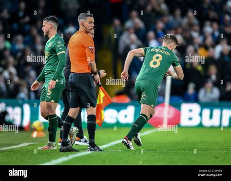 Joe Edwards Of Plymouth Argyle On For Julio Pleguezuelo Of