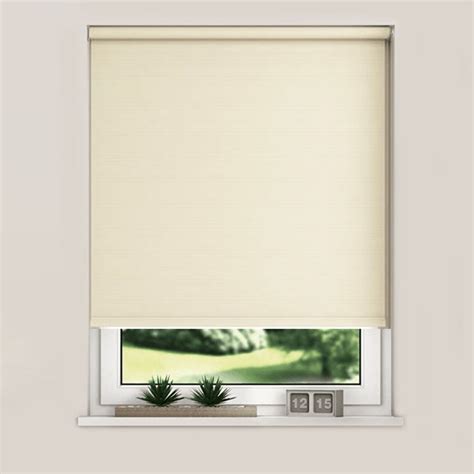 New Edge Blinds Blackout Roller Blinds Oyster 120cm Wilko