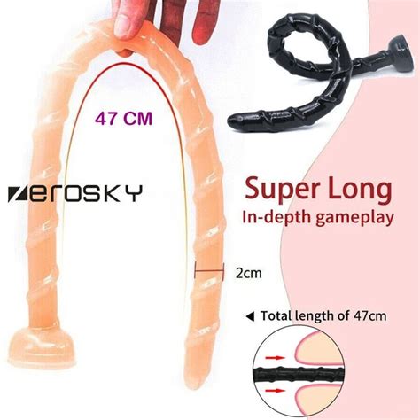Flexible Anal Beads Long Butt Sex Plug Suction Cup Ass Dildo Suction Cup Eur