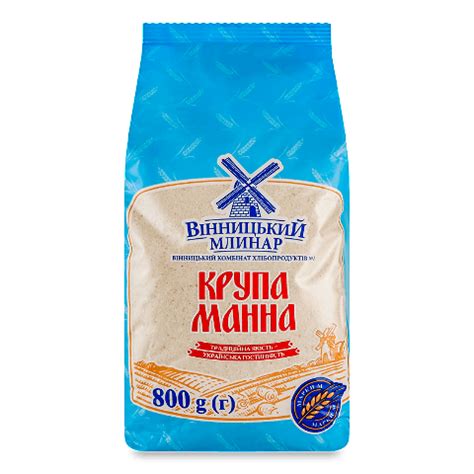 Крупа манна «Вінницький Млинар» 0,8кг – онлайн-супермаркет «Сільпо»