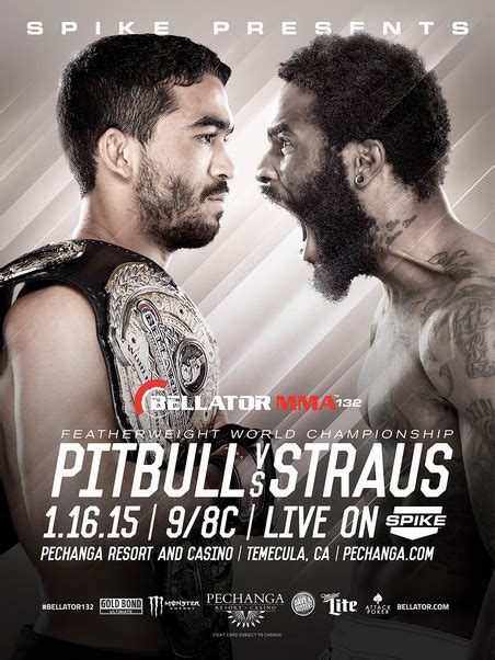 Bellator Mma Bellator 132 Poster January 17 2015 Mma Photo