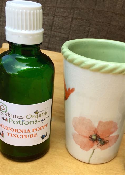 California Poppy Tincture Natures Organic Potions