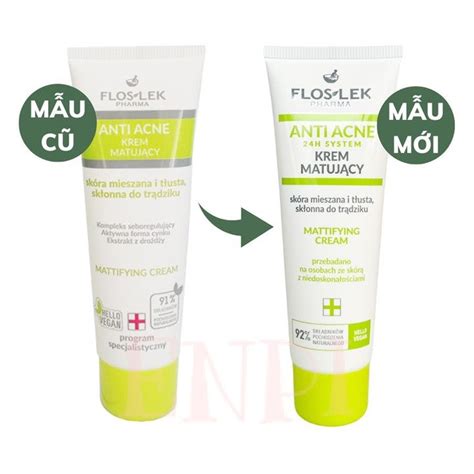 Kem Ki M So T D U V I U Ti T Nh N Floslek Anti Acne Mattifying Cream