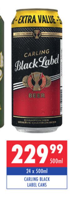 Carling Black Label Cans 24 X 500ml Offer At Ultra Liquors