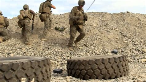 Graphic Hd Video Marines In Combat Firefight Against Enemy In