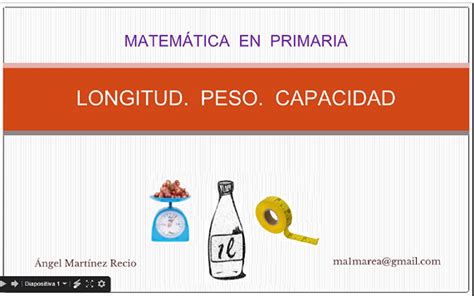 Competencias matemáticas para primaria LAS MEDIDAS Longitud Peso y