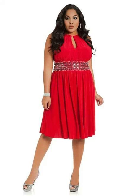 Stunning Red Plus Size Dress By Ashley Stewart