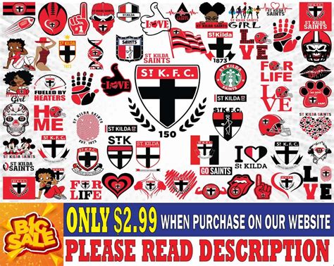 St Kilda Saints Football Team Svg St Kilda Saints Svg AFL Etsy