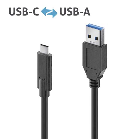 PureLink IS2611 Premium USB C A Cable 3 1 Gen 2 Black Belram