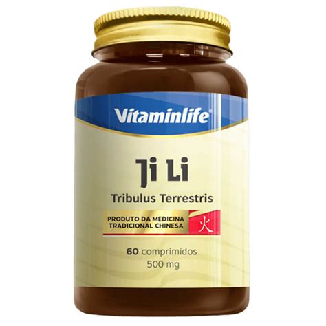 Tribulus Terrestris Ji Li 500mg 60 Tabs VitaminLife Meu Mundo Fit