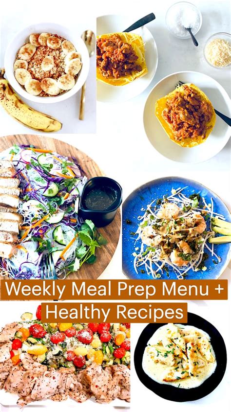 Weekly Meal Prep Menu Healthy Recipes An Immersive Guide By Ashley