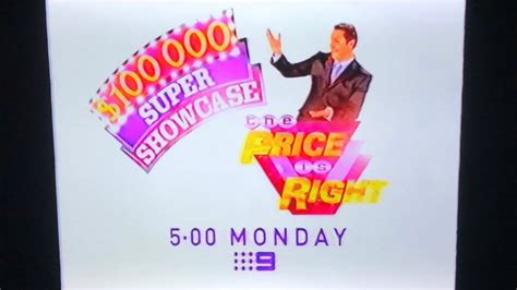 The Price Is Right Australia 100000 Super Showcase Promo 2004 Youtube