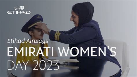 Emirati Womens Day 2023 Etihad Airways Youtube