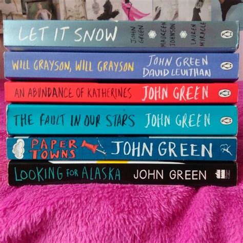 John Green books, Looking for Alaska, the fault in our stars, an abundance of Katherines, will ...