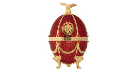 Oeuf Fabergé Diamant avec cristaux Swarovski Rouge Vodka Imperial