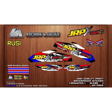 Tmx Rusi 125 155 Jrp X Daeng Decals Thai Concept Shopee Philippines