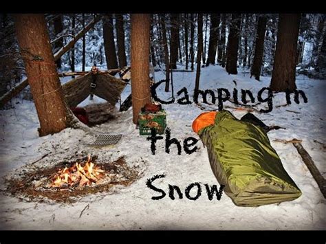 Solo Winter Overnight Bushcraft Camp Youtube