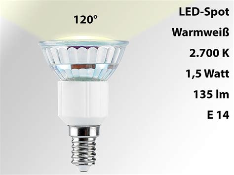 Luminea Led Spot E W Warmwei K Lm