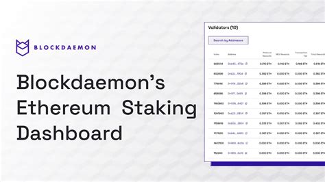 How To View Eth Staking Reward Data Blockdaemon Eth Staking Dashboard