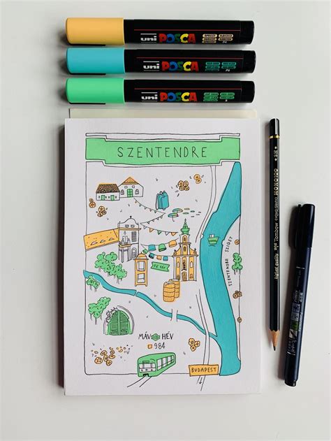 Map of Szentendre, Hungary | Skillshare Student Project